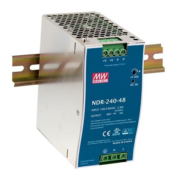 NDR-240-48 240W 48V/5.0A Ray Tipi SMPS