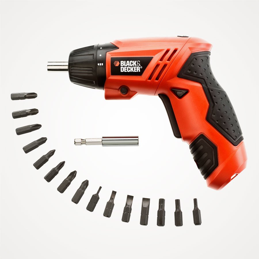 Black+Decker KC4815L 3,6V Lityum Akülü Tornavida 15 Parça Bits Uç Vidalama Setli