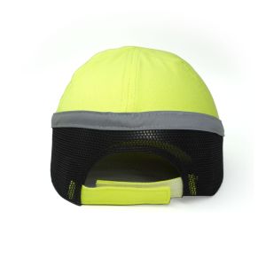 Darbe Emici Şapka Baret Kep Sarı - Reflektörlü 7004