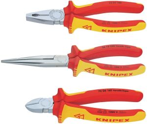 KNIPEX 00 20 12 VDE Pense Seti - 3'lü Set