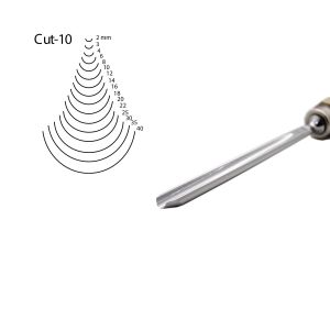 Kirschen 3110006 Düz Oluklu Ağız Oyma Iskarpelası Cut10 - 6mm