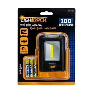 Lightorch LT03152 Pilli 2'si Bir Arada Çalışma Lambası 100 Lümen