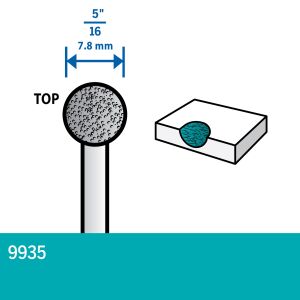 Dremel 9935 Tungsten Karbür Oyma Ucu (Top)