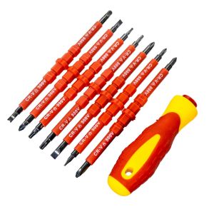 6041 Düz Yıldız Torx Değişken Uçlu İzoleli Tornavida Takımı 7 Parça