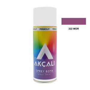 Akçalı Sprey Boya Düz Renk 400 ml - 322 Mor