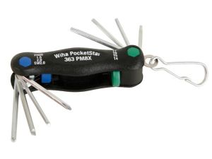 Wiha 363 PM8X Mini Cep Çakı Tipi Torx Tornavida Allen Takımı