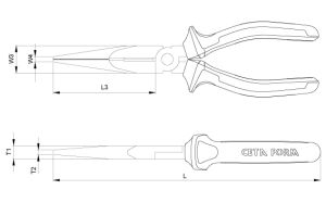 CETA FORM G15-18-0200 1000V İzoleli Kargaburun 200 mm