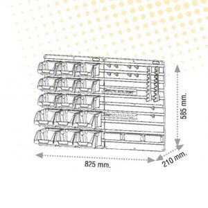 Full DPS35 Duvar Panel Seti, Avadanlık Askı - 35 Parça