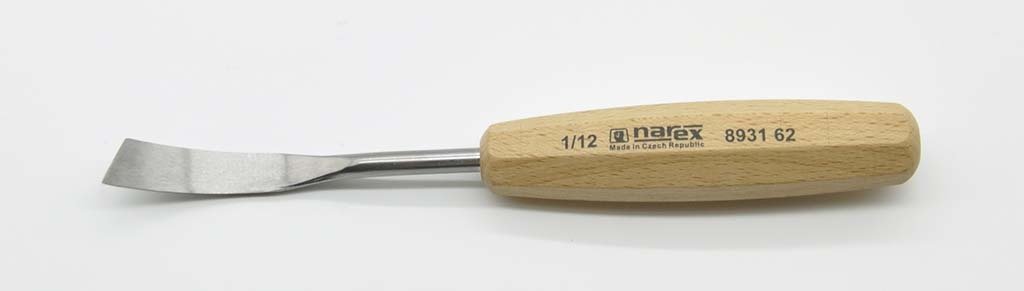 NAREX 893162 Wood Line Standart Bükülmüş Sağa Eğri Ağız Oyma Iskarpelası 12x90 mm