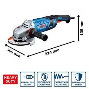 Bosch GWS 30-180 PB Kömürsüz Taşlama Makinası 2800W 180mm