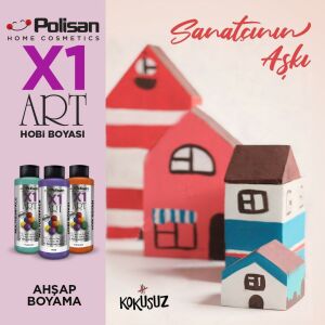 Polisan X1ART Multisurface Hobi Boyası 1000ml - 0001 Beyaz