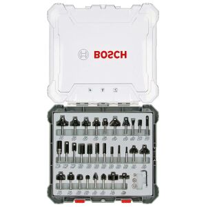 Bosch 2607017474 Ahşap Freze Uç Seti 30 Parça 6 mm Sap