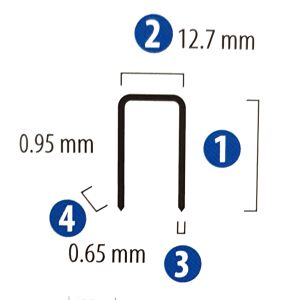 RED HIT 8012 Havalı Zımba Tabancası Teli 12 mm 1 Paket