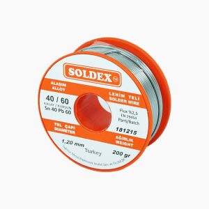 Soldex Sn40 - Pb60 Lehim Teli 1.2mm 200gr