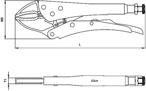 CETA FORM E50-190-2 Üniversal Ayarlı Pense 190 mm