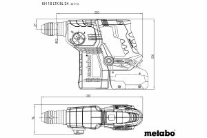 METABO KH 18 LTX BL 24 Akülü Kırıcı Delici 18 Volt 5.5 Ah