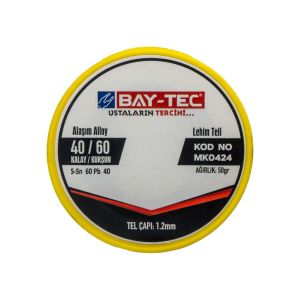 Baytec MK0424 Lehim Teli 1.2 mm, 50 Gr, Sn:40 Pb:60