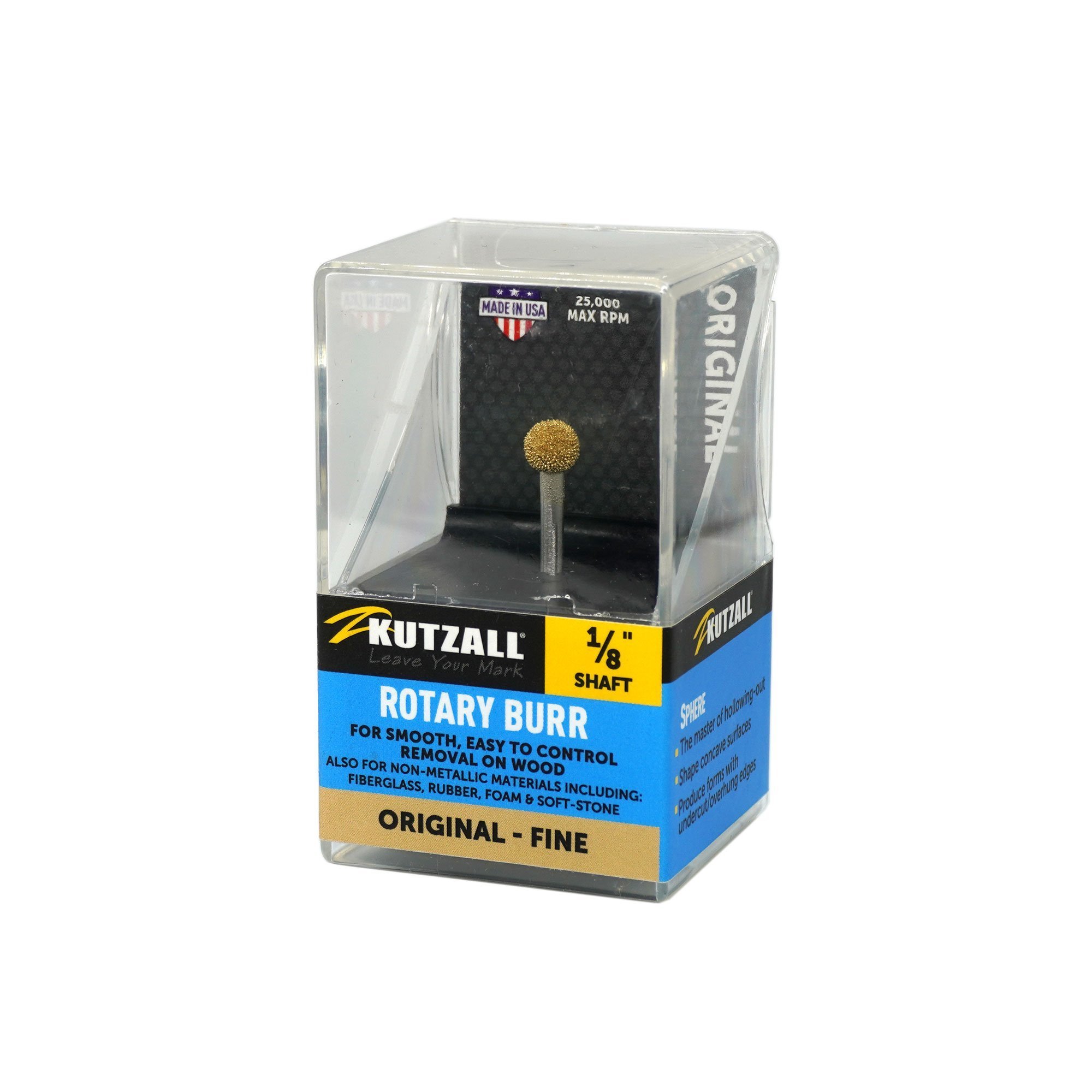 KUTZALL Original S-14-EG Yuvarlak Top Törpü İnce Diş 3.1 mm Sap