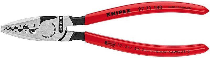 KNIPEX 97 71 180 Yüksük Sıkma Pensi 180 mm