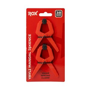 Rox 0147 Yaylı Mandal Tip Kıskaç İşkence 38 mm (2 li)