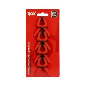 Rox 0146 Yaylı Mandal Tip Kıskaç İşkence 25 mm (4 lü)