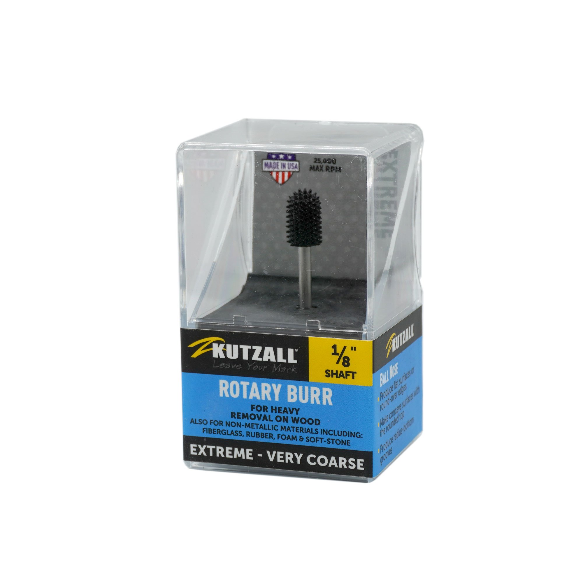 KUTZALL Extreme BNX-14-EC Oval Başlı Törpü Ekstra Kalın Diş 3.1 mm Sap