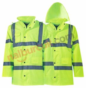 Oxford Kumaş İş Güvenlik Parka Mont Sarı - S