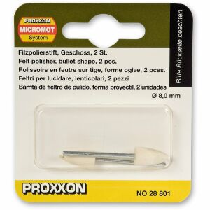 Proxxon 28801 Pimli Polisaj Keçe Seti 2'li Paket