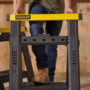 Stanley STST1-70559 Yükseklik ve Genişlik Ayarlı Katlanır Çalışma Tezgahı 450 kg