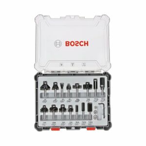 Bosch 2607017472 Ahşap Freze Uç Seti 15 Parça 8 mm Sap