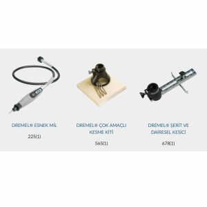 Dremel 4300 -3/45 El Motoru 45 Aksesuarlı + 3 Bağlantı Parçası