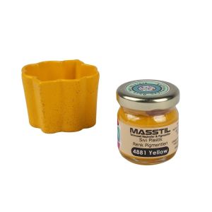 Masstil 4881 Yellow Sıvı Plastik Renk Pigmenti Sarı 20 gr