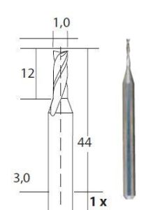 PROXXON 28758 Silindir ve Konik Biçimli Tungsten Freze Uç 1 mm