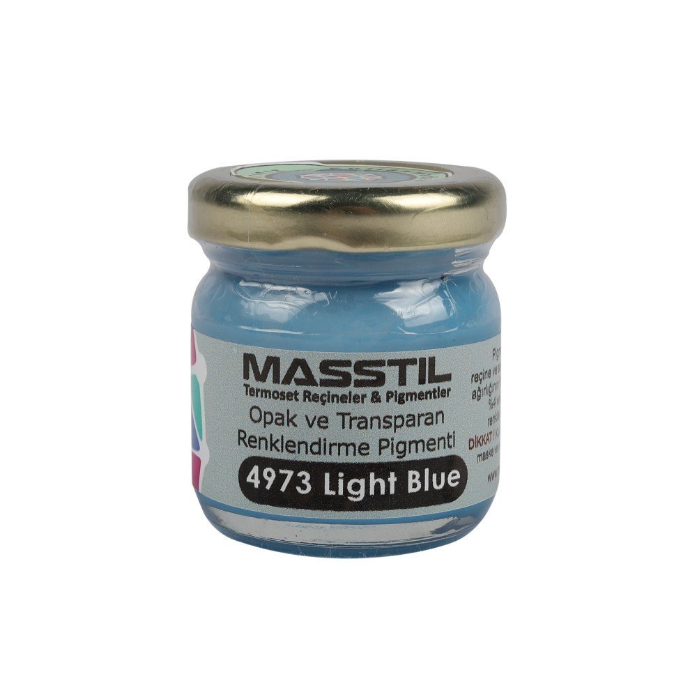 Masstil 4973 L Blue Opak ve Transparan Renk Pigmenti Açık Mavi