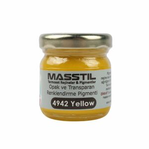 Masstil 4942 Yellow Opak ve Transparan Renk Pigmenti Sarı