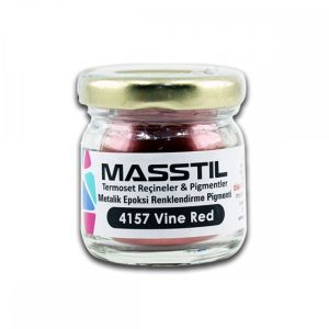 Masstil 4157 Vine Red Epoksi Metalik Renk Pigmenti 10 gr