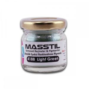 Masstil 4188 Light Green Epoksi Metalik Renk Pigmenti 10 gr