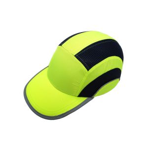 Darbe Emici Şapka Baret Kep Sarı - Reflektörlü 7002
