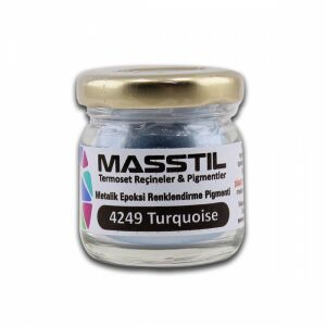 Masstil 4249 Turquoise Epoksi Metalik Renk Pigmenti 10 gr