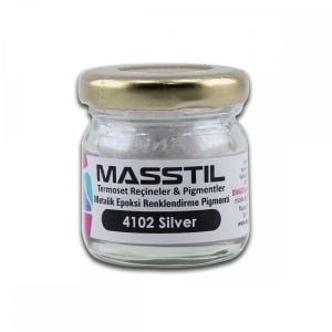 Masstil 4102 Silver Epoksi Metalik Renk Pigmenti 10 gr