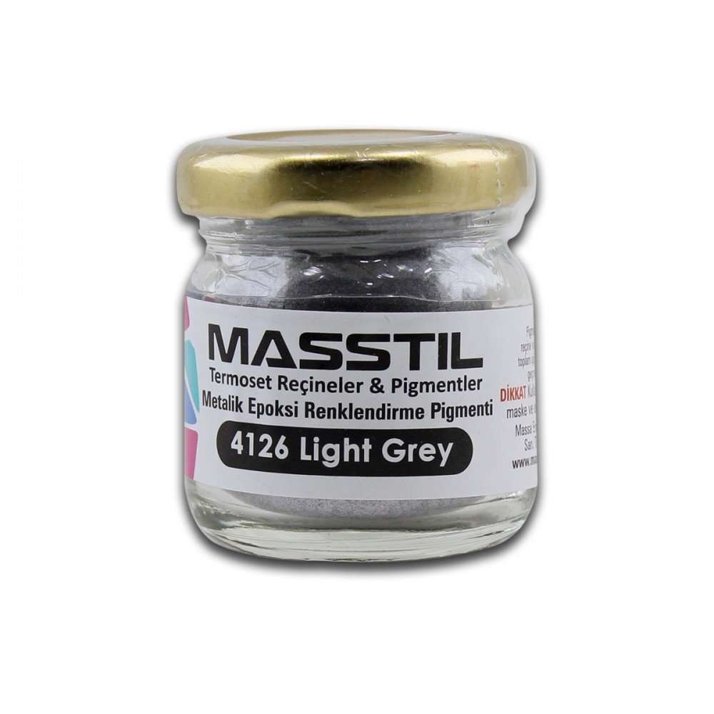 Masstil 4126 Light Grey Metalik Renk Pigmenti 10 gr