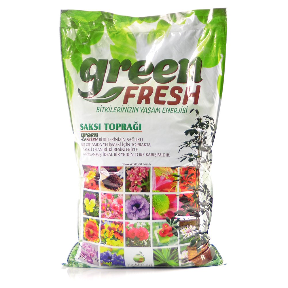 Green Fresh Torf Mineralli Bitki Saksı Çiçek Toprağı 20 Lt