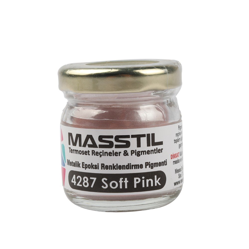 Masstil 4287 Soft Pink Metalik Renk Pigmenti 10 gr