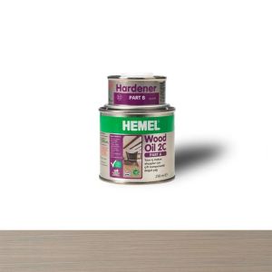 Hemel 15748 Wood Oil 2C Ahşap İçin Doğal Yağ 300ml Light Grey