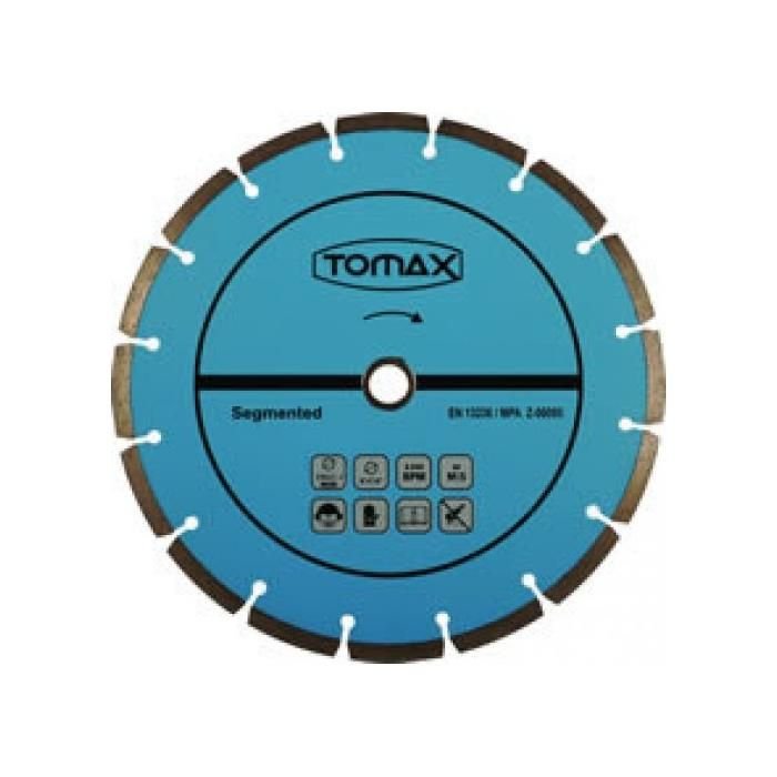 TOMAX Elmas-Beton Kesici – Segmentli (115x2,0x22)