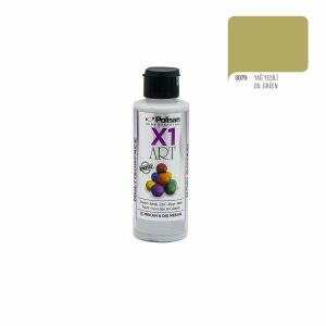 Polisan X1ART Multisurface Hobi Boyası 120ml - 0079 Yağ Yeşili