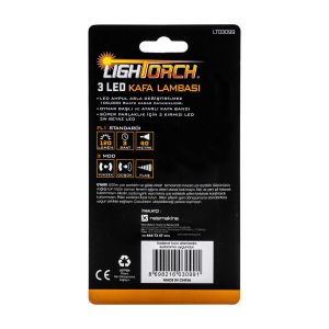 Lightorch LT03099 Pilli 3 Led Kafa Lambası 120 Lümen
