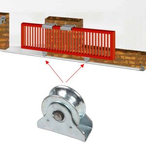 RMT090 Sürgülü Demir Kapı İçin Tablalı Ray Makarası 90 mm