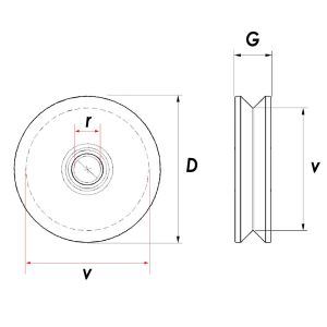 RM080 Tablasız Kepsiz Ray Makarası 80 mm