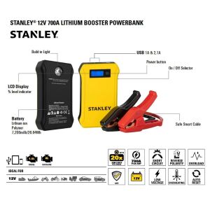 Stanley SXAE00125 12V 700A Lityum Polimer Akü Takviye Powerbank